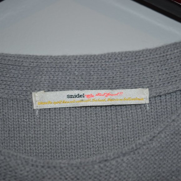 SNIDEL Women's Gray/Black Sweater Size F/ US M - Picture 4 of 6